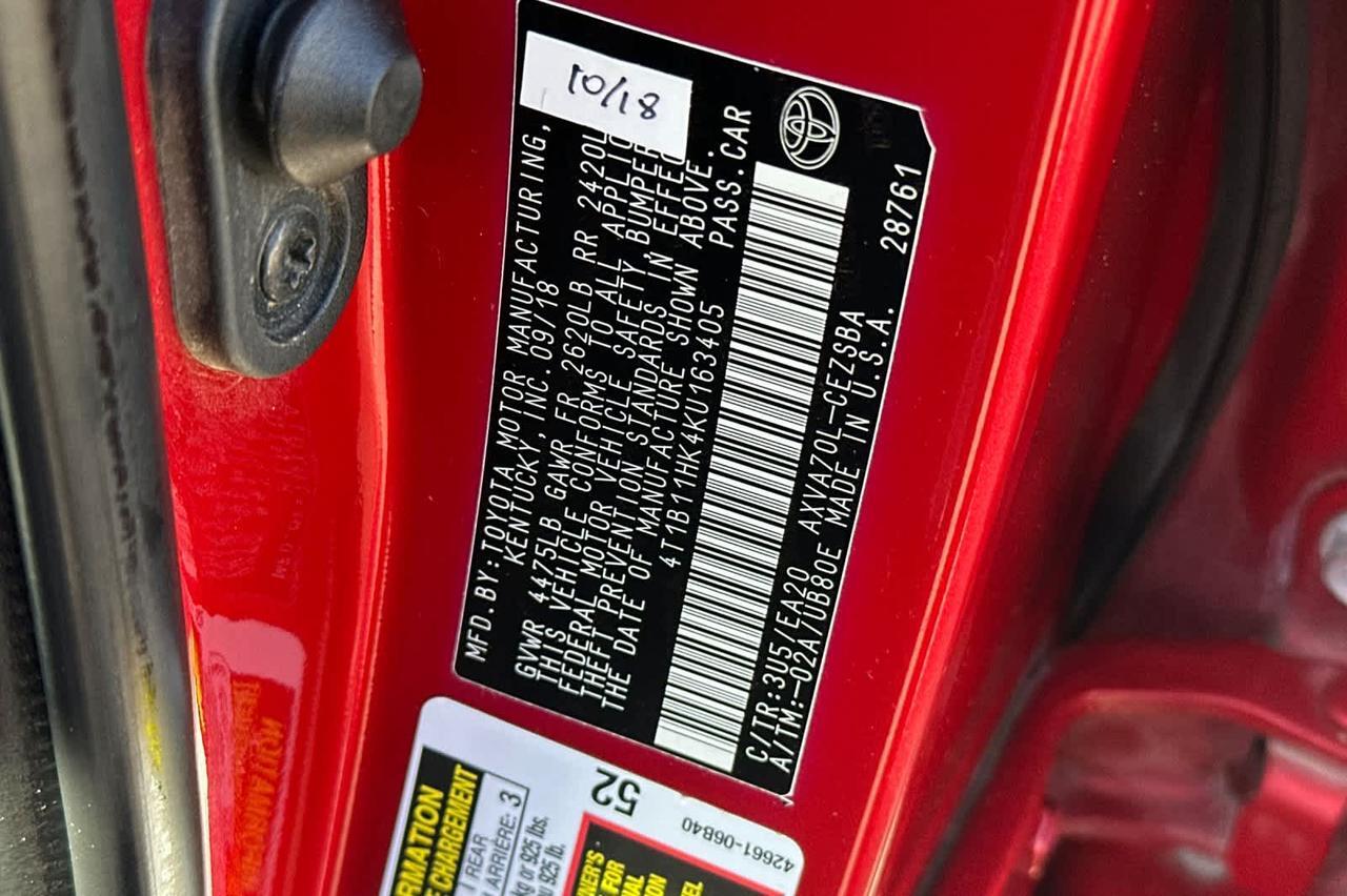 2019 Toyota Camry L Roseville CA