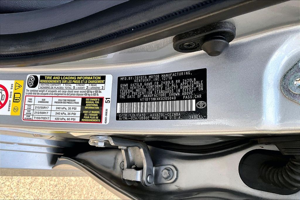 2019 Toyota Camry LE OR