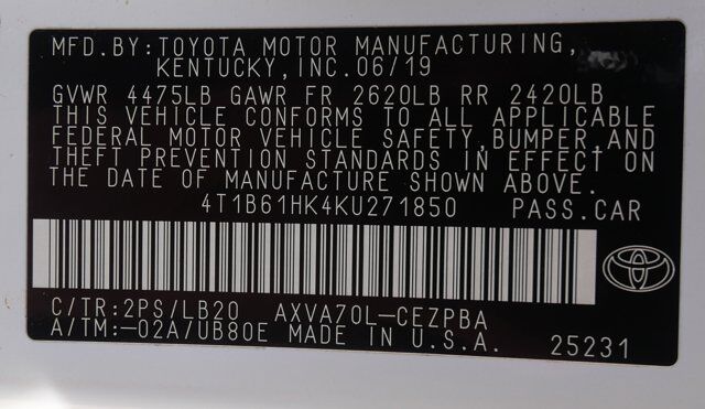 2019 Toyota Camry XSE San Juan TX