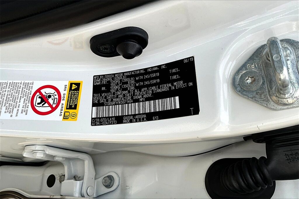 2019 Toyota Highlander Hybrid Limited Platinum OR