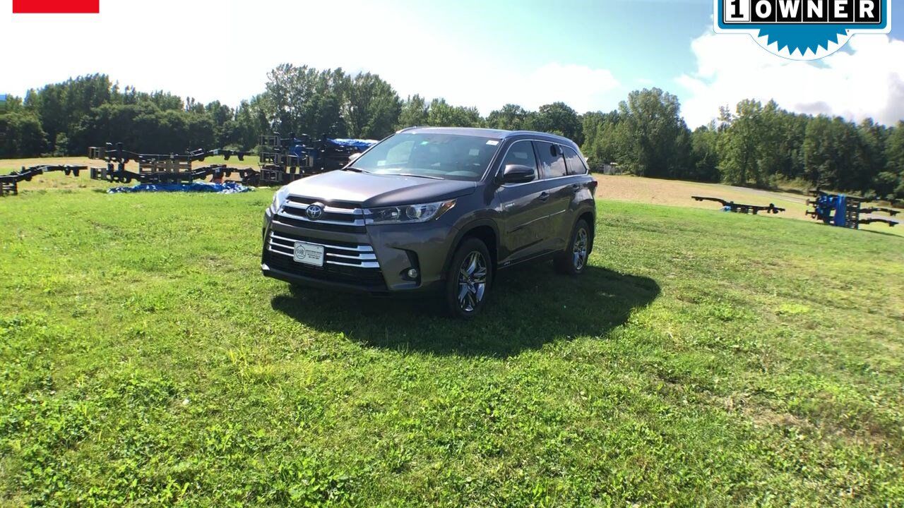 2019 Toyota Highlander Hybrid Limited Platinum White River Junction VT