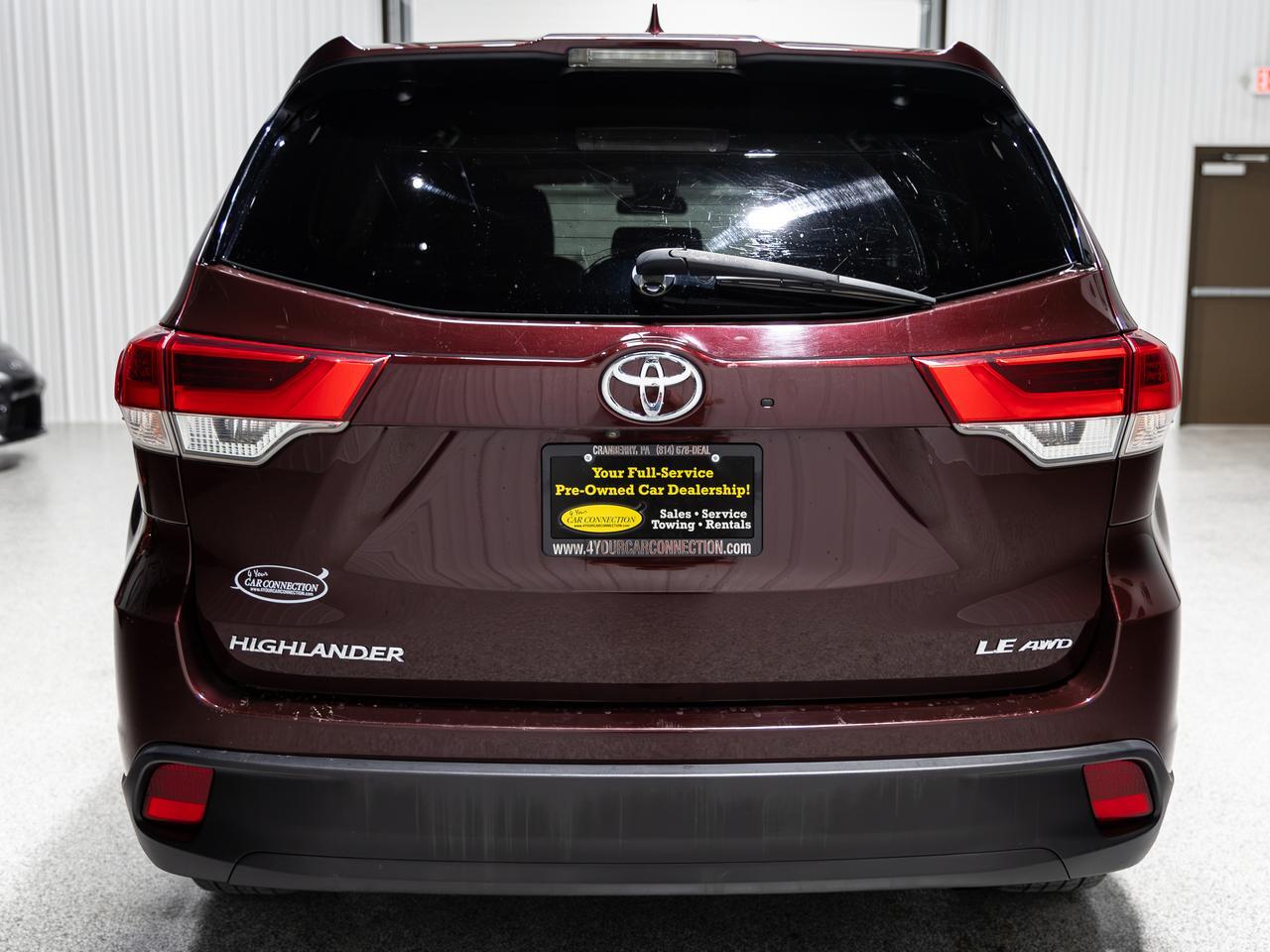 2019 Toyota Highlander LE Plus AWD 8-Passenger Cranberry PA