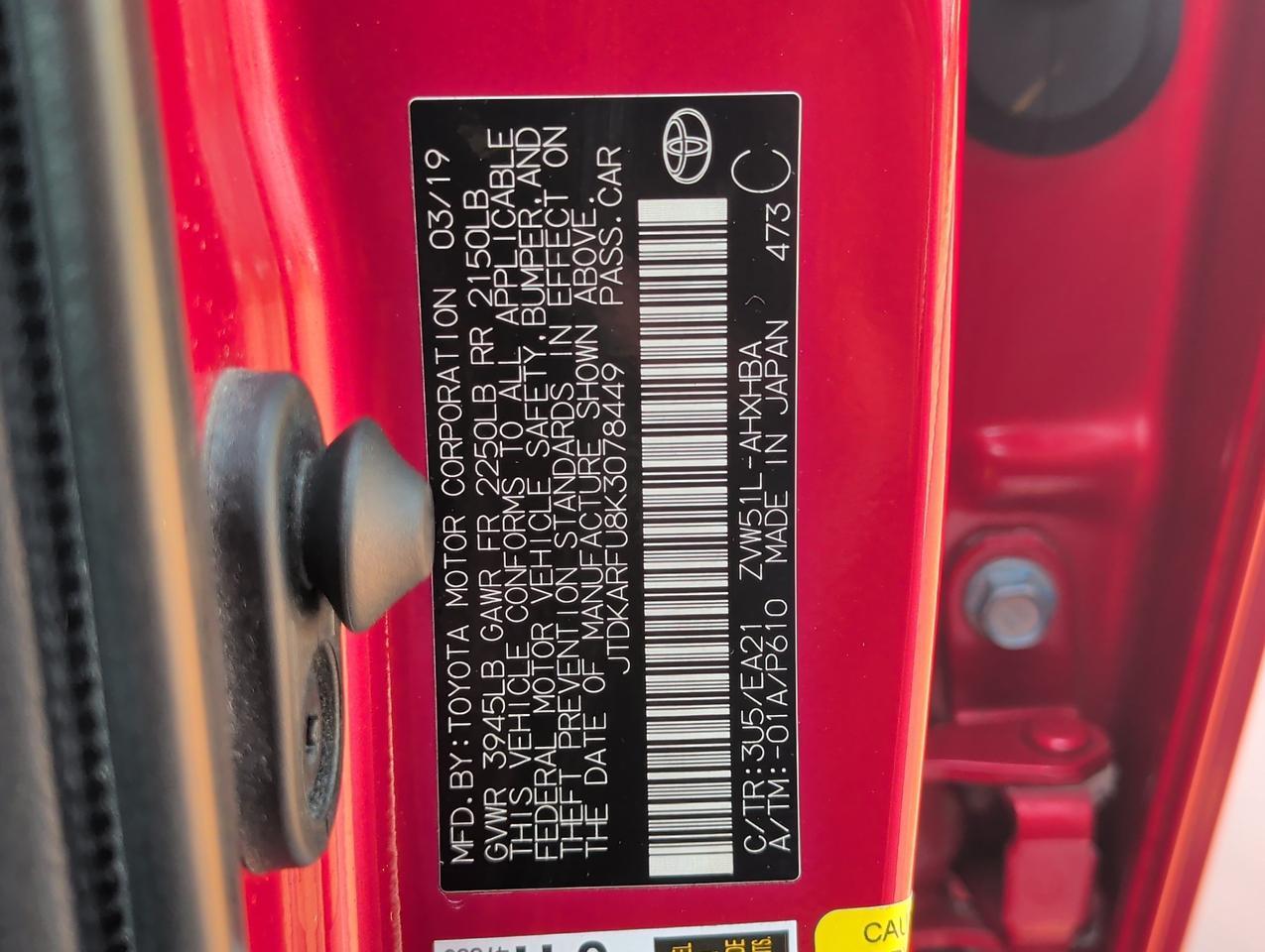 2019 Toyota Prius Limited San Juan TX