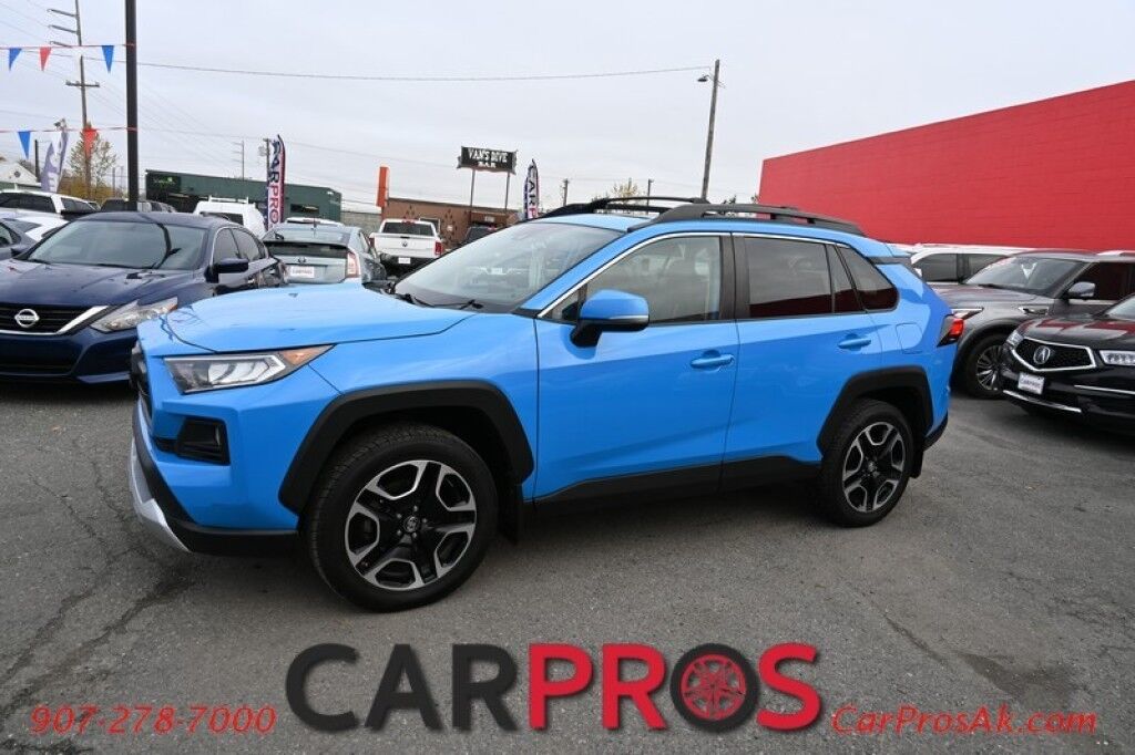 2019 Toyota RAV4 Adventure - AWD - 2.5L 4 Cyl - Cold Weather Pkg - Heated & Cooled Leather Seats - Heated Steering Wheel - Power Sunroof - Blind Spot Monitoring - Adaptive Cruise Control - Lane Departure Alert - Backup Camera - Bluetooth - 33 MPG Anchorage AK