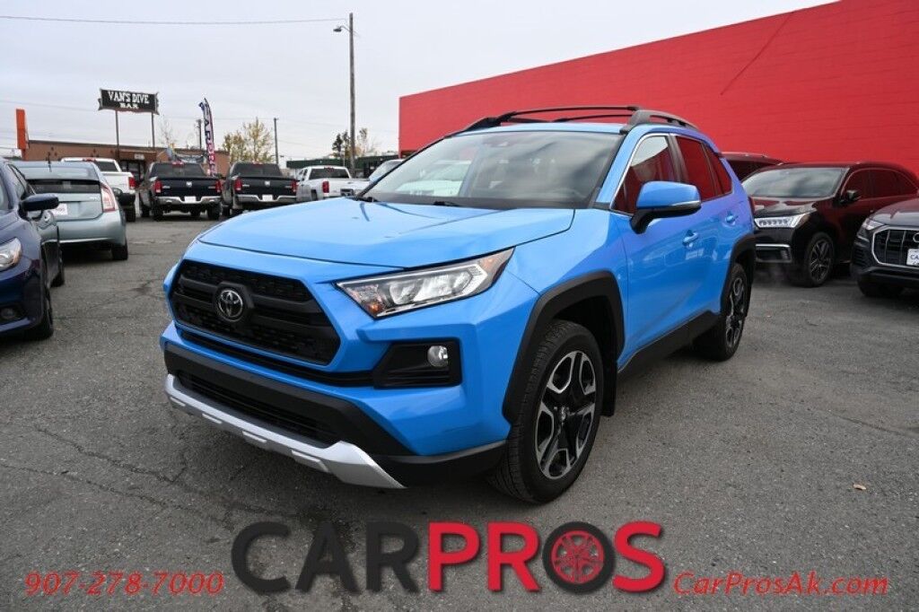 2019 Toyota RAV4 Adventure - AWD - 2.5L 4 Cyl - Cold Weather Pkg - Heated & Cooled Leather Seats - Heated Steering Wheel - Power Sunroof - Blind Spot Monitoring - Adaptive Cruise Control - Lane Departure Alert - Backup Camera - Bluetooth - 33 MPG Anchorage AK