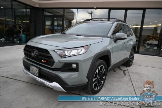 2019 Toyota RAV4 Adventure / AWD / Advanced Tech & Cold Weather Pkg / Heated & Cooled Leather Seats / Heated Steering / Adaptive Cruise / Lane Watch & Blind Spot Alert / Apple CarPlay & Android Auto / Back Up Cam / 1-Owner Anchorage AK