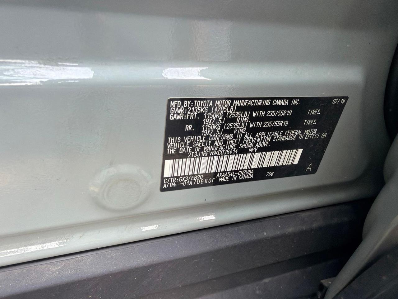 2019 Toyota RAV4 Adventure Fredericksburg VA