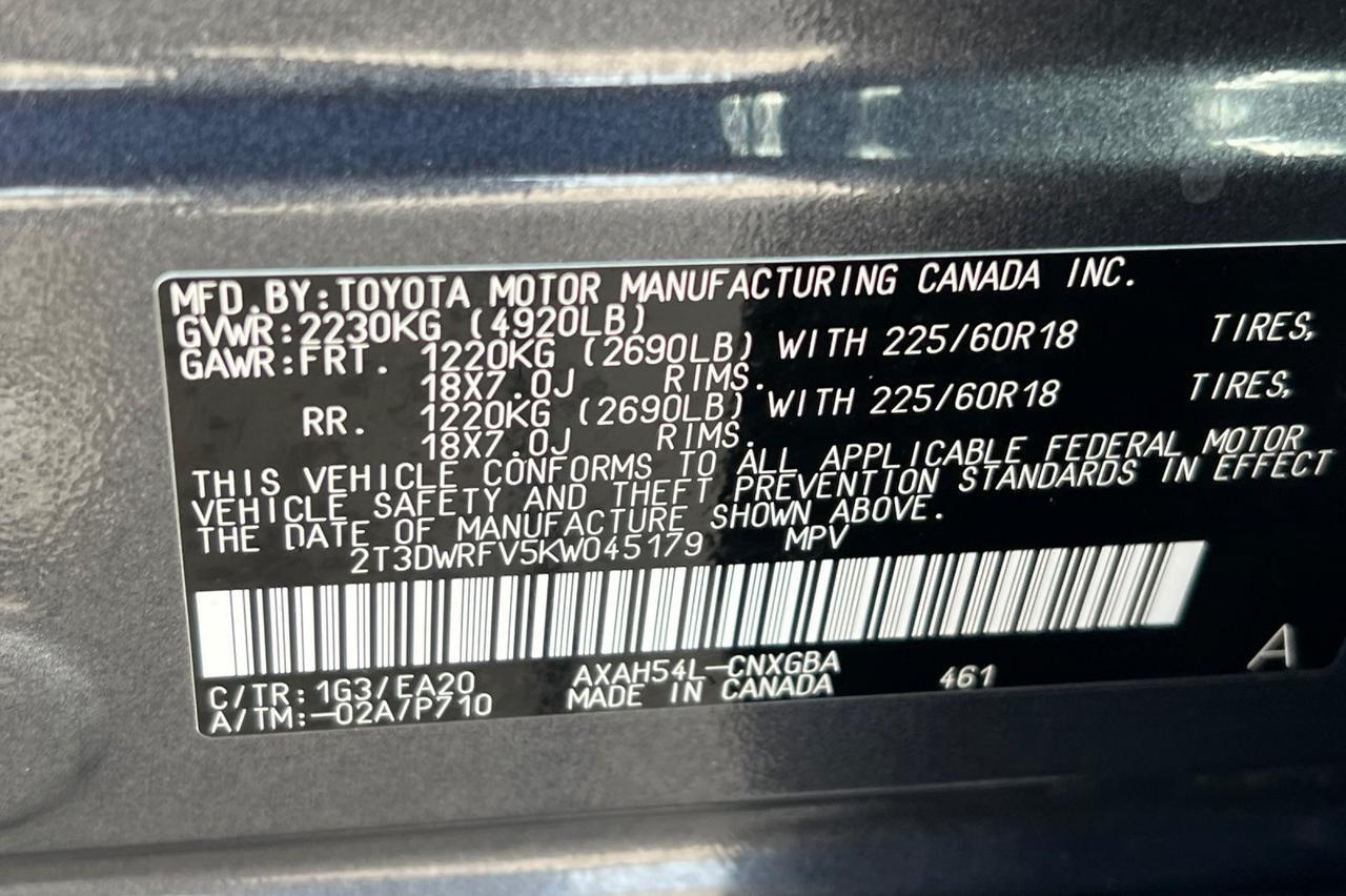 2019 Toyota RAV4 Hybrid Limited Ontario OR