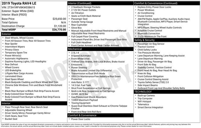 2019 Toyota RAV4 LE Raleigh NC