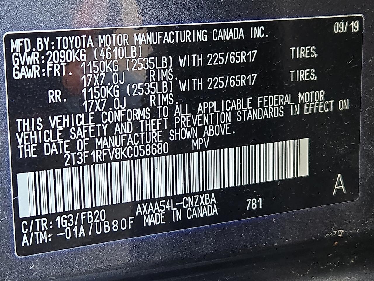 2019 Toyota RAV4 LE Vineland NJ