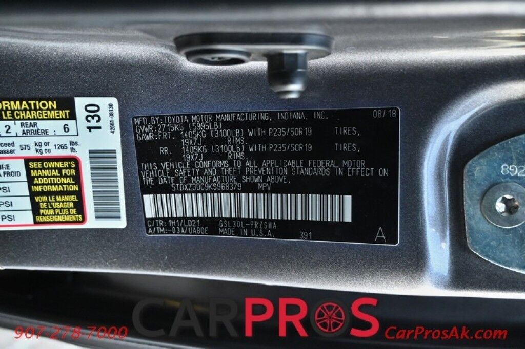 2019 Toyota Sienna SE Premium Anchorage AK