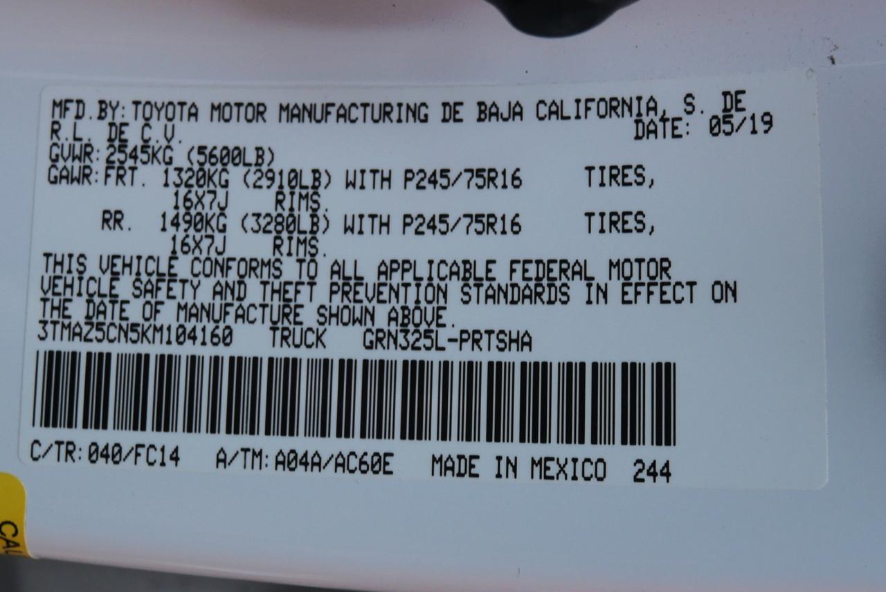 2019 Toyota Tacoma 2WD SR5 San Juan TX