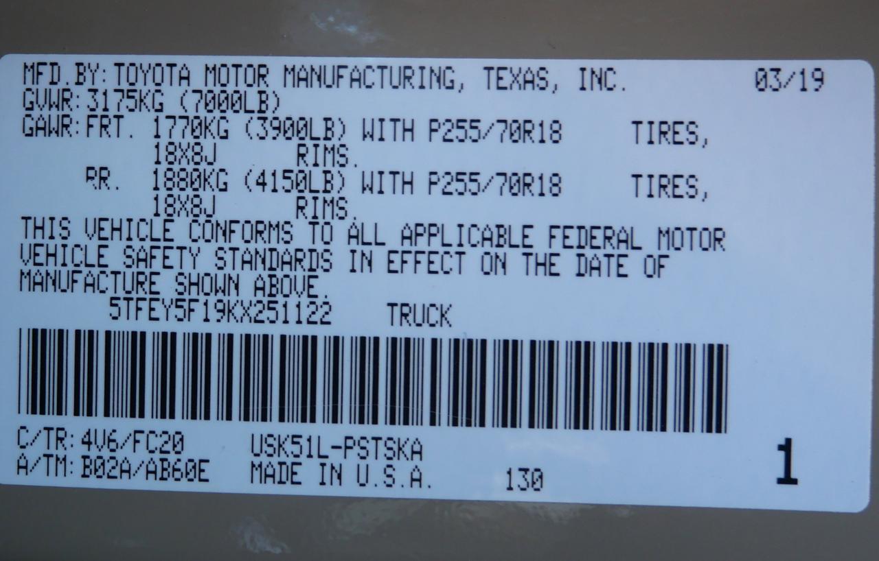 2019 Toyota Tundra 2WD SR5 San Juan TX