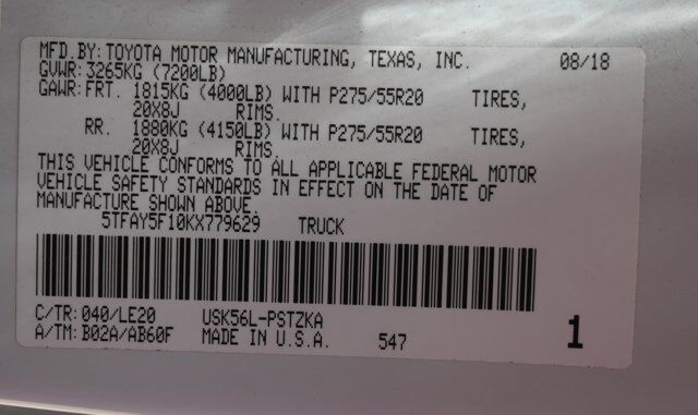2019 Toyota Tundra 4WD Platinum San Juan TX