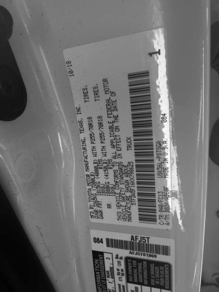 2019 Toyota Tundra 4WD SR5 CrewMax 5.5' Bed 5.7L FFV (Natl) Jacksonville FL