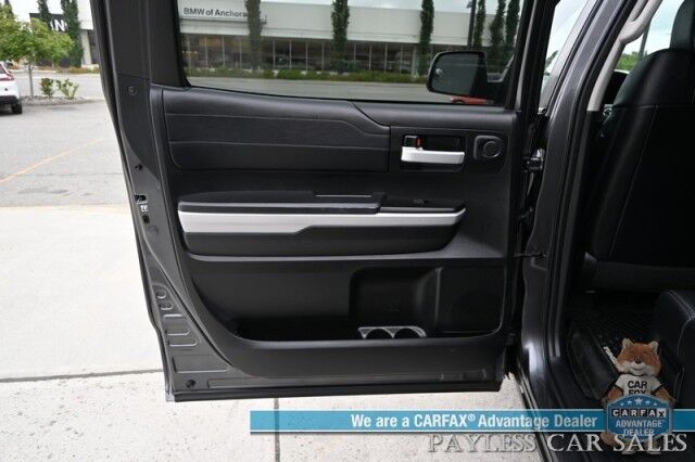 2019 Toyota Tundra Limited / 4X4 / Crew Cab / 5.7L V8 / Power & Heated Leather Seats / Navigation / Auto Start / Sunroof / Lane & Collision Alert / Bluetooth / Back Up Camera / Aux & USB Jacks / Tonneau Cover / Bed Liner / Tow Pkg Anchorage AK