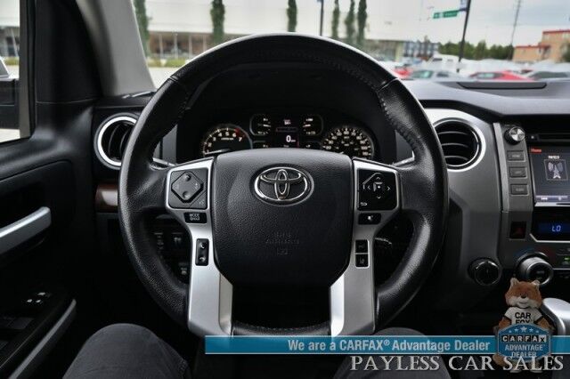 2019 Toyota Tundra Limited / 4X4 / Crew Cab / 5.7L V8 / Power & Heated Leather Seats / Navigation / Auto Start / Sunroof / Lane & Collision Alert / Bluetooth / Back Up Camera / Aux & USB Jacks / Tonneau Cover / Bed Liner / Tow Pkg Anchorage AK