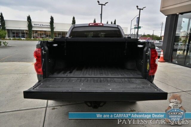 2019 Toyota Tundra Limited / 4X4 / Crew Cab / 5.7L V8 / Power & Heated Leather Seats / Navigation / Auto Start / Sunroof / Lane & Collision Alert / Bluetooth / Back Up Camera / Aux & USB Jacks / Tonneau Cover / Bed Liner / Tow Pkg Anchorage AK