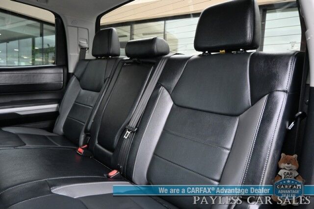 2019 Toyota Tundra Limited / 4X4 / Crew Cab / 5.7L V8 / Power & Heated Leather Seats / Navigation / Auto Start / Sunroof / Lane & Collision Alert / Bluetooth / Back Up Camera / Aux & USB Jacks / Tonneau Cover / Bed Liner / Tow Pkg Anchorage AK