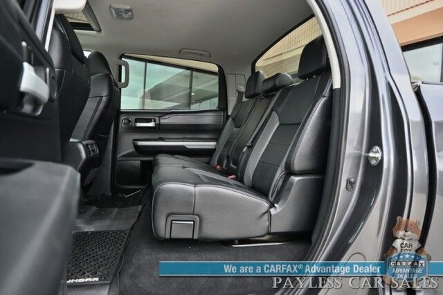 2019 Toyota Tundra Limited / 4X4 / Crew Cab / 5.7L V8 / Power & Heated Leather Seats / Navigation / Auto Start / Sunroof / Lane & Collision Alert / Bluetooth / Back Up Camera / Aux & USB Jacks / Tonneau Cover / Bed Liner / Tow Pkg Anchorage AK
