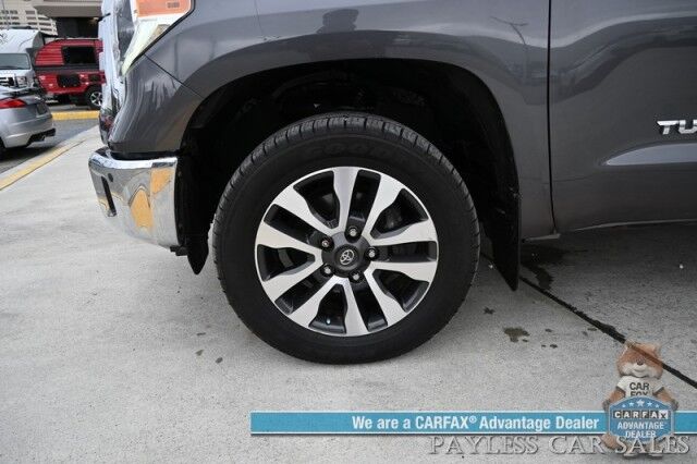 2019 Toyota Tundra Limited / 4X4 / Crew Cab / 5.7L V8 / Power & Heated Leather Seats / Navigation / Auto Start / Sunroof / Lane & Collision Alert / Bluetooth / Back Up Camera / Aux & USB Jacks / Tonneau Cover / Bed Liner / Tow Pkg Anchorage AK