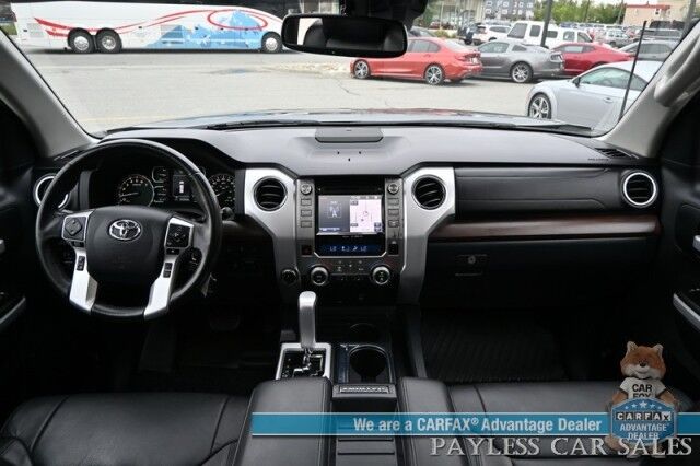 2019 Toyota Tundra Limited / 4X4 / Crew Cab / 5.7L V8 / Power & Heated Leather Seats / Navigation / Auto Start / Sunroof / Lane & Collision Alert / Bluetooth / Back Up Camera / Aux & USB Jacks / Tonneau Cover / Bed Liner / Tow Pkg Anchorage AK