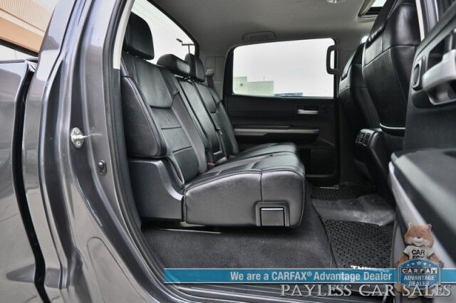 2019 Toyota Tundra Limited / 4X4 / Crew Cab / 5.7L V8 / Power & Heated Leather Seats / Navigation / Auto Start / Sunroof / Lane & Collision Alert / Bluetooth / Back Up Camera / Aux & USB Jacks / Tonneau Cover / Bed Liner / Tow Pkg Anchorage AK