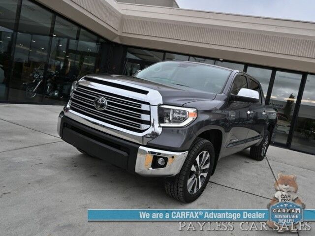 2019 Toyota Tundra Limited / 4X4 / Crew Cab / 5.7L V8 / Power & Heated Leather Seats / Navigation / Auto Start / Sunroof / Lane & Collision Alert / Bluetooth / Back Up Camera / Aux & USB Jacks / Tonneau Cover / Bed Liner / Tow Pkg Anchorage AK