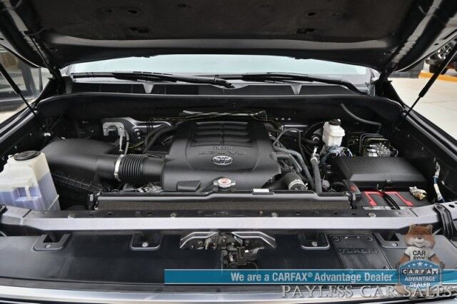 2019 Toyota Tundra Limited / 4X4 / CrewMax / 5.7L V8 / Auto Start / Power & Heated Leather Seats / Navigation / Sunroof / Lane Departure & Collision Alert / Bluetooth / Back Up Camera / Tonneau Cover / Bed Liner / Tow Pkg Anchorage AK