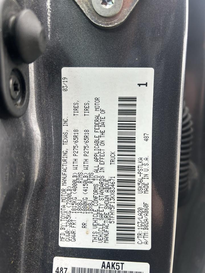 2019 Toyota Tundra Limited Crestwood KY