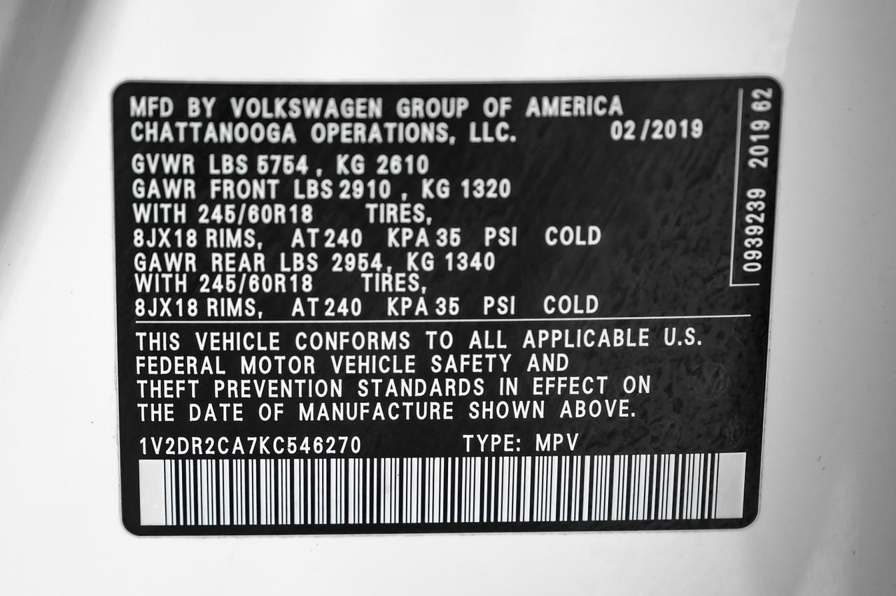 2019 Volkswagen Atlas 3.6L SE BLIND SPOT ASSIST LEATHER HEATED SEATS REAR CAMERA KEYLE Carrollton TX