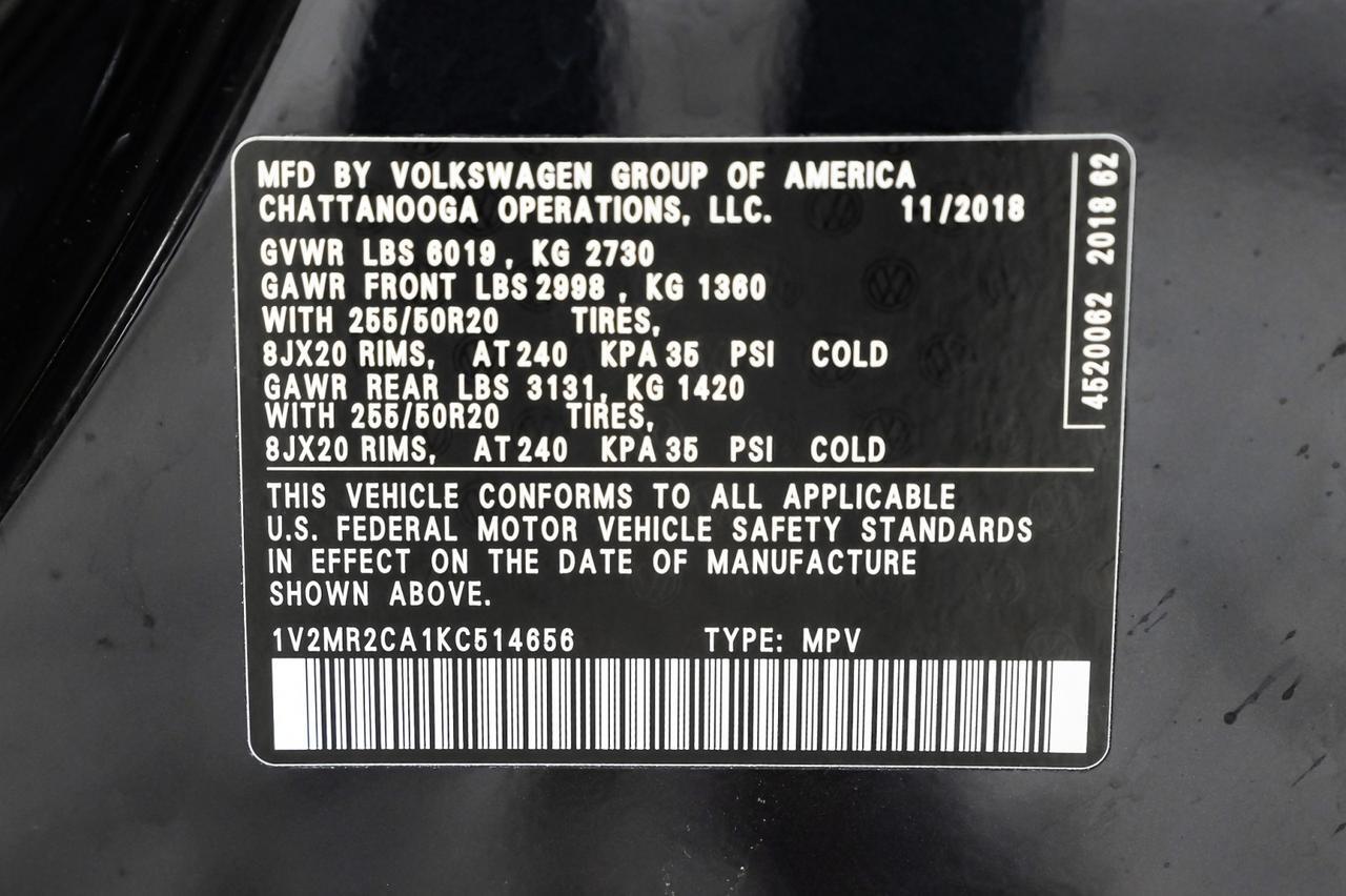 2019 Volkswagen Atlas 3.6L SEL BLIND SPOT FRONT ASSIST NAVIGATION PANORAMA LEATHER HEA Carrollton TX