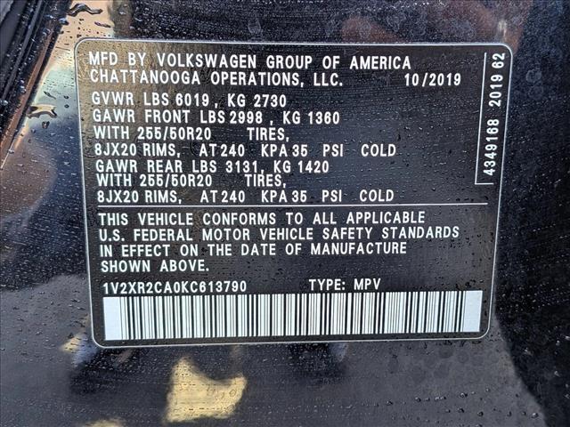 2019 Volkswagen Atlas 3.6L V6 SE w/Technology R-Line Roseville CA