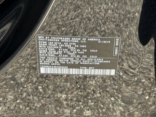 2019 Volkswagen Atlas 3.6L V6 SE Springfield VA