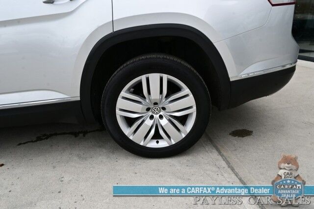 2019 Volkswagen Atlas 3.6L V6 SEL / Auto Start / Heated Leather Seats & Steering Wheel / NAV / Pano Sunroof / Adaptive Cruise / Lane Depart & Blind Spot Alert / Apple CarPlay & Android Auto / 3rd Row / Seats 7 / Tow Pkg Anchorage AK