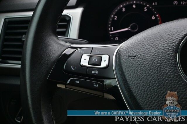 2019 Volkswagen Atlas 3.6L V6 SEL / Auto Start / Heated Leather Seats & Steering Wheel / NAV / Pano Sunroof / Adaptive Cruise / Lane Depart & Blind Spot Alert / Apple CarPlay & Android Auto / 3rd Row / Seats 7 / Tow Pkg Anchorage AK