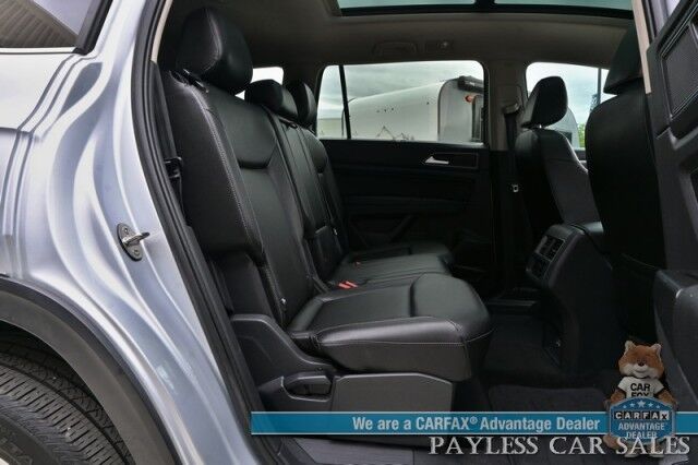 2019 Volkswagen Atlas 3.6L V6 SEL / Auto Start / Heated Leather Seats & Steering Wheel / NAV / Pano Sunroof / Adaptive Cruise / Lane Depart & Blind Spot Alert / Apple CarPlay & Android Auto / 3rd Row / Seats 7 / Tow Pkg Anchorage AK
