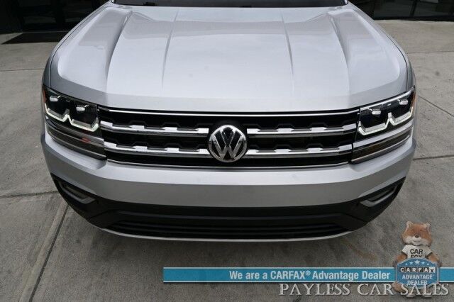 2019 Volkswagen Atlas 3.6L V6 SEL / Auto Start / Heated Leather Seats & Steering Wheel / NAV / Pano Sunroof / Adaptive Cruise / Lane Depart & Blind Spot Alert / Apple CarPlay & Android Auto / 3rd Row / Seats 7 / Tow Pkg Anchorage AK