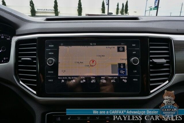 2019 Volkswagen Atlas 3.6L V6 SEL / Auto Start / Heated Leather Seats & Steering Wheel / NAV / Pano Sunroof / Adaptive Cruise / Lane Depart & Blind Spot Alert / Apple CarPlay & Android Auto / 3rd Row / Seats 7 / Tow Pkg Anchorage AK