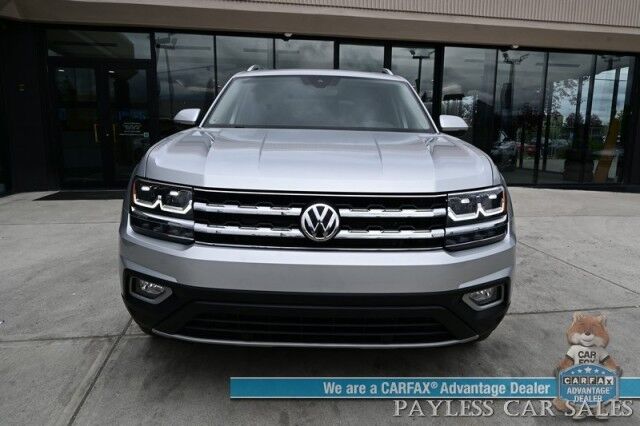 2019 Volkswagen Atlas 3.6L V6 SEL / Auto Start / Heated Leather Seats & Steering Wheel / NAV / Pano Sunroof / Adaptive Cruise / Lane Depart & Blind Spot Alert / Apple CarPlay & Android Auto / 3rd Row / Seats 7 / Tow Pkg Anchorage AK