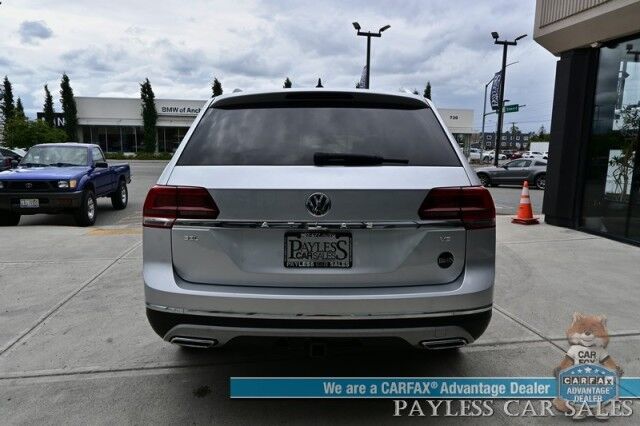 2019 Volkswagen Atlas 3.6L V6 SEL / Auto Start / Heated Leather Seats & Steering Wheel / NAV / Pano Sunroof / Adaptive Cruise / Lane Depart & Blind Spot Alert / Apple CarPlay & Android Auto / 3rd Row / Seats 7 / Tow Pkg Anchorage AK