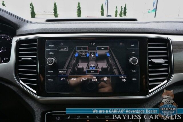2019 Volkswagen Atlas 3.6L V6 SEL / Auto Start / Heated Leather Seats & Steering Wheel / NAV / Pano Sunroof / Adaptive Cruise / Lane Depart & Blind Spot Alert / Apple CarPlay & Android Auto / 3rd Row / Seats 7 / Tow Pkg Anchorage AK