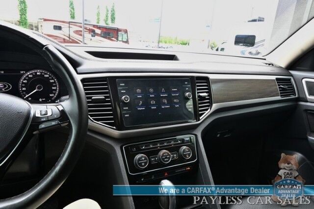 2019 Volkswagen Atlas 3.6L V6 SEL / Auto Start / Heated Leather Seats & Steering Wheel / NAV / Pano Sunroof / Adaptive Cruise / Lane Depart & Blind Spot Alert / Apple CarPlay & Android Auto / 3rd Row / Seats 7 / Tow Pkg Anchorage AK