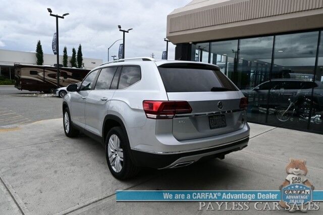 2019 Volkswagen Atlas 3.6L V6 SEL / Auto Start / Heated Leather Seats & Steering Wheel / NAV / Pano Sunroof / Adaptive Cruise / Lane Depart & Blind Spot Alert / Apple CarPlay & Android Auto / 3rd Row / Seats 7 / Tow Pkg Anchorage AK