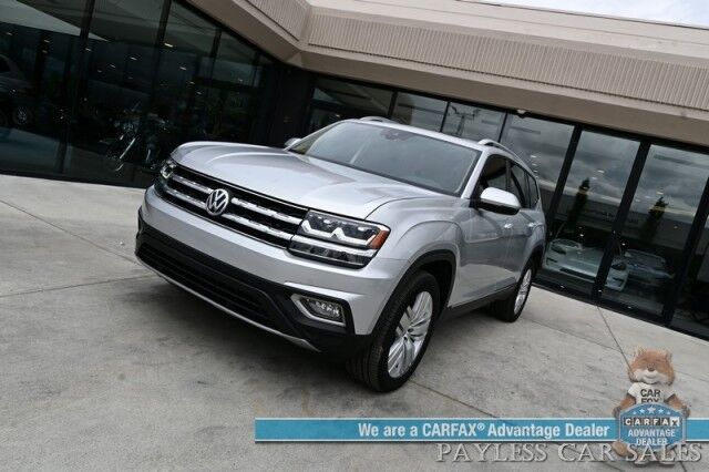2019 Volkswagen Atlas 3.6L V6 SEL / Auto Start / Heated Leather Seats & Steering Wheel / NAV / Pano Sunroof / Adaptive Cruise / Lane Depart & Blind Spot Alert / Apple CarPlay & Android Auto / 3rd Row / Seats 7 / Tow Pkg Anchorage AK