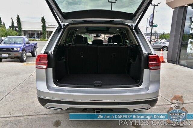 2019 Volkswagen Atlas 3.6L V6 SEL / Auto Start / Heated Leather Seats & Steering Wheel / NAV / Pano Sunroof / Adaptive Cruise / Lane Depart & Blind Spot Alert / Apple CarPlay & Android Auto / 3rd Row / Seats 7 / Tow Pkg Anchorage AK