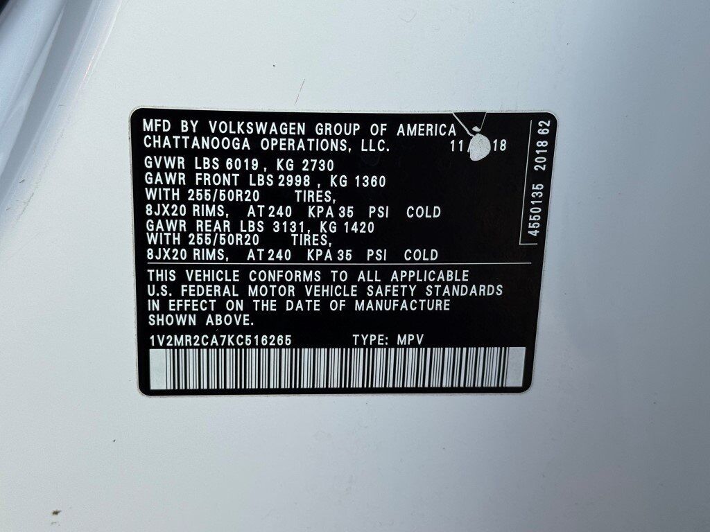 2019 Volkswagen Atlas SEL Springfield VA