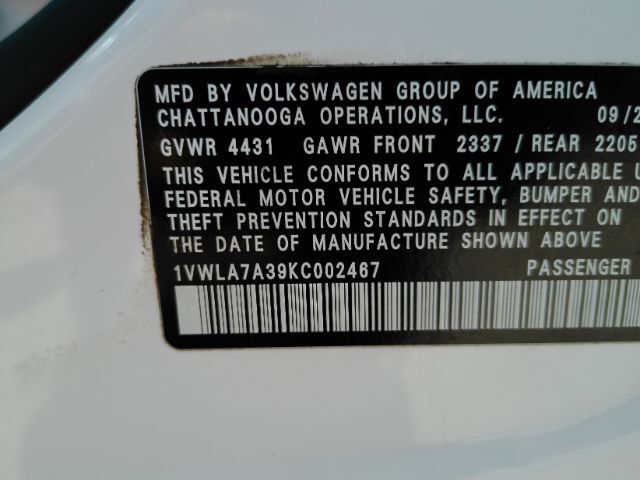 2019 Volkswagen Passat 2.0T Wolfsburg Edition Plano TX