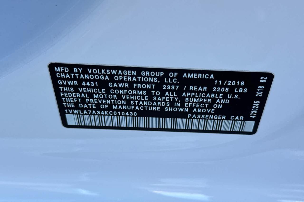 2019 Volkswagen Passat 2.0T Wolfsburg Edition Roseville CA