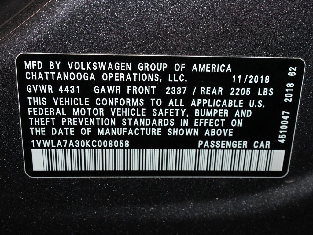 2019 Volkswagen Passat Wolfsburg FWD Fond du Lac WI